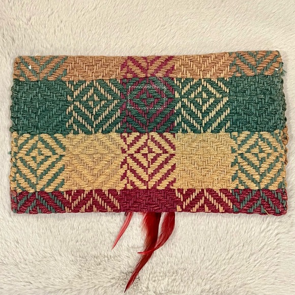 Vtg Shrake Woven Clutch - Picture 3 of 11